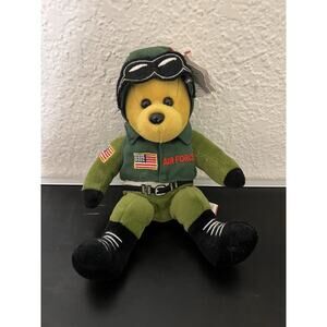 Team Bears Authentic United States Air Force Plush Teddy Bear 8" Rare vintage